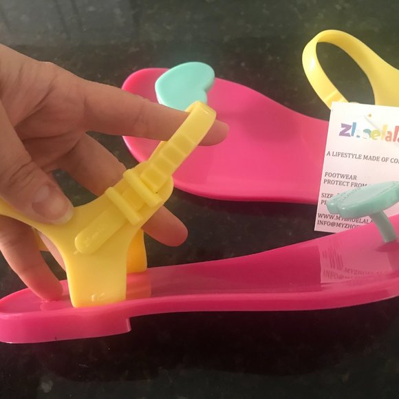 Zhoelala Sandals / Heart Sandals / Pink - Picture 4 of 4